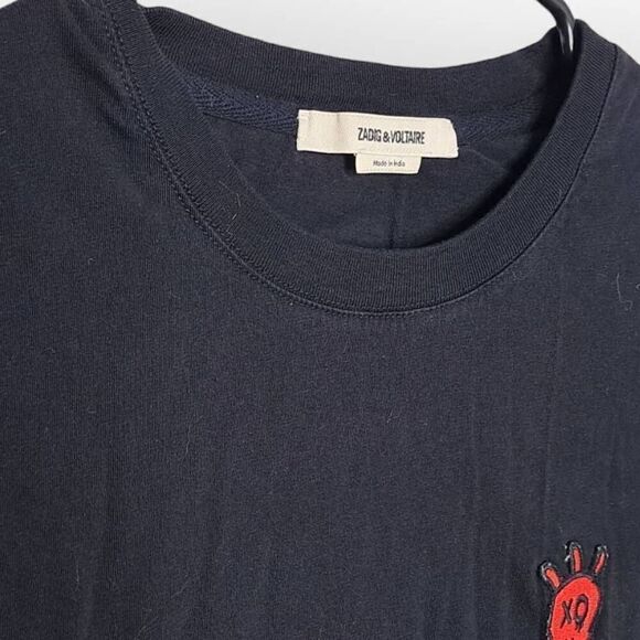 Zadig & Voltaire Tommy Skull T-Shirt size Medium/Large - Picture 5 of 9